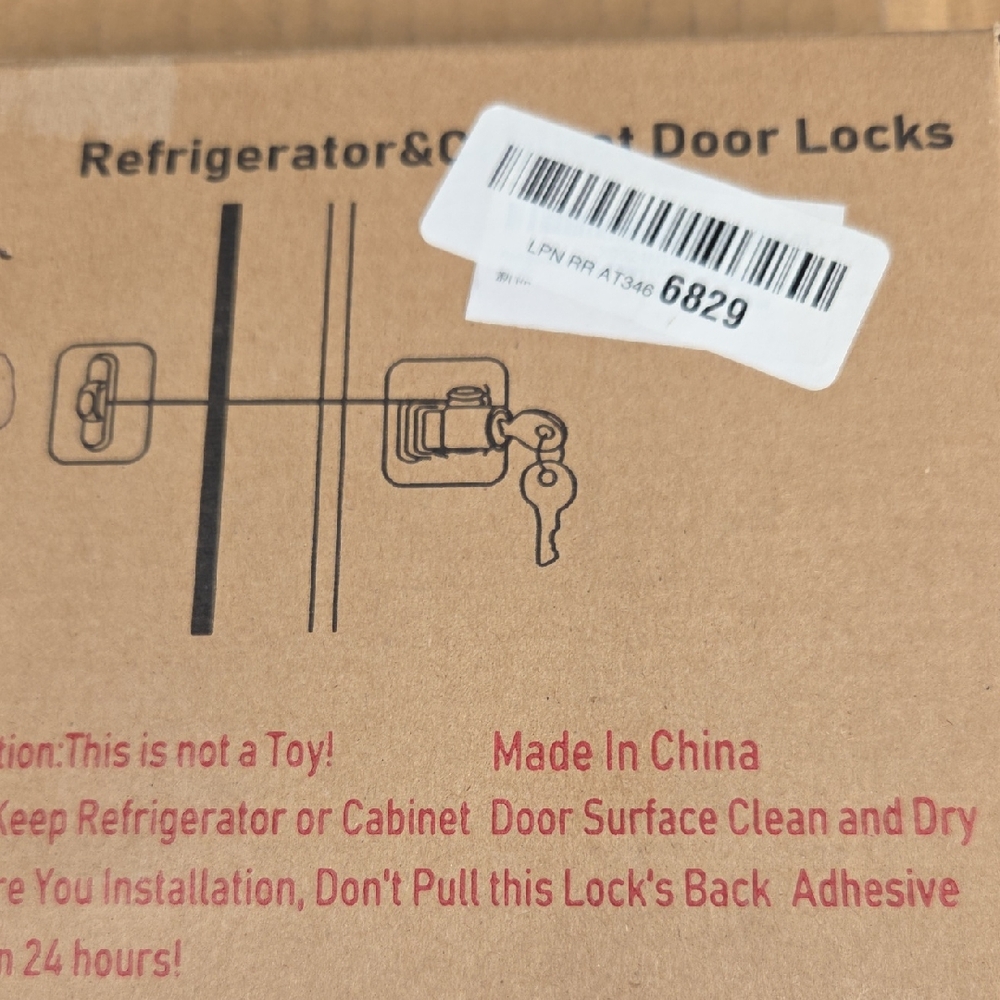 Refrigerator and Cabinet Door Locks Set of 2 NIB Multifunctional